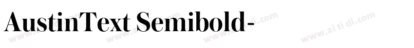 AustinText Semibold字体转换